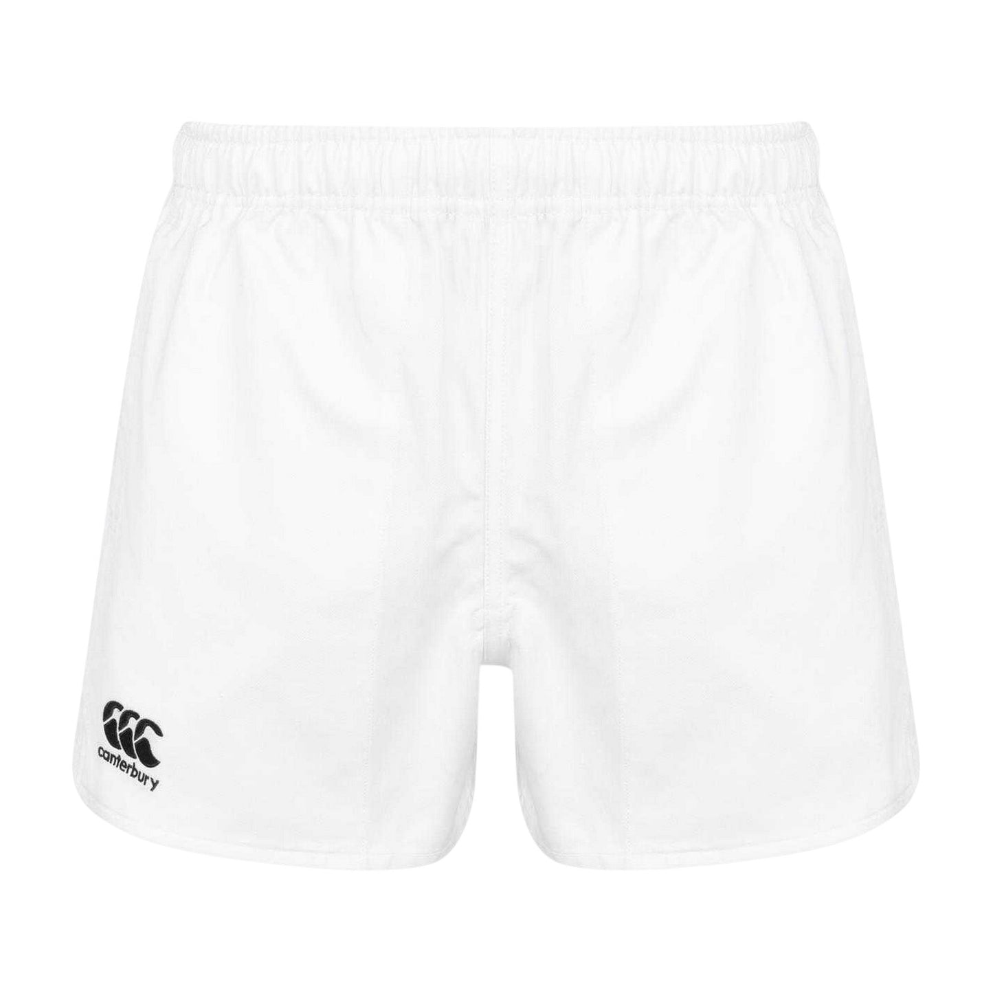 White - Front - Canterbury Mens Logo Rugby Shorts