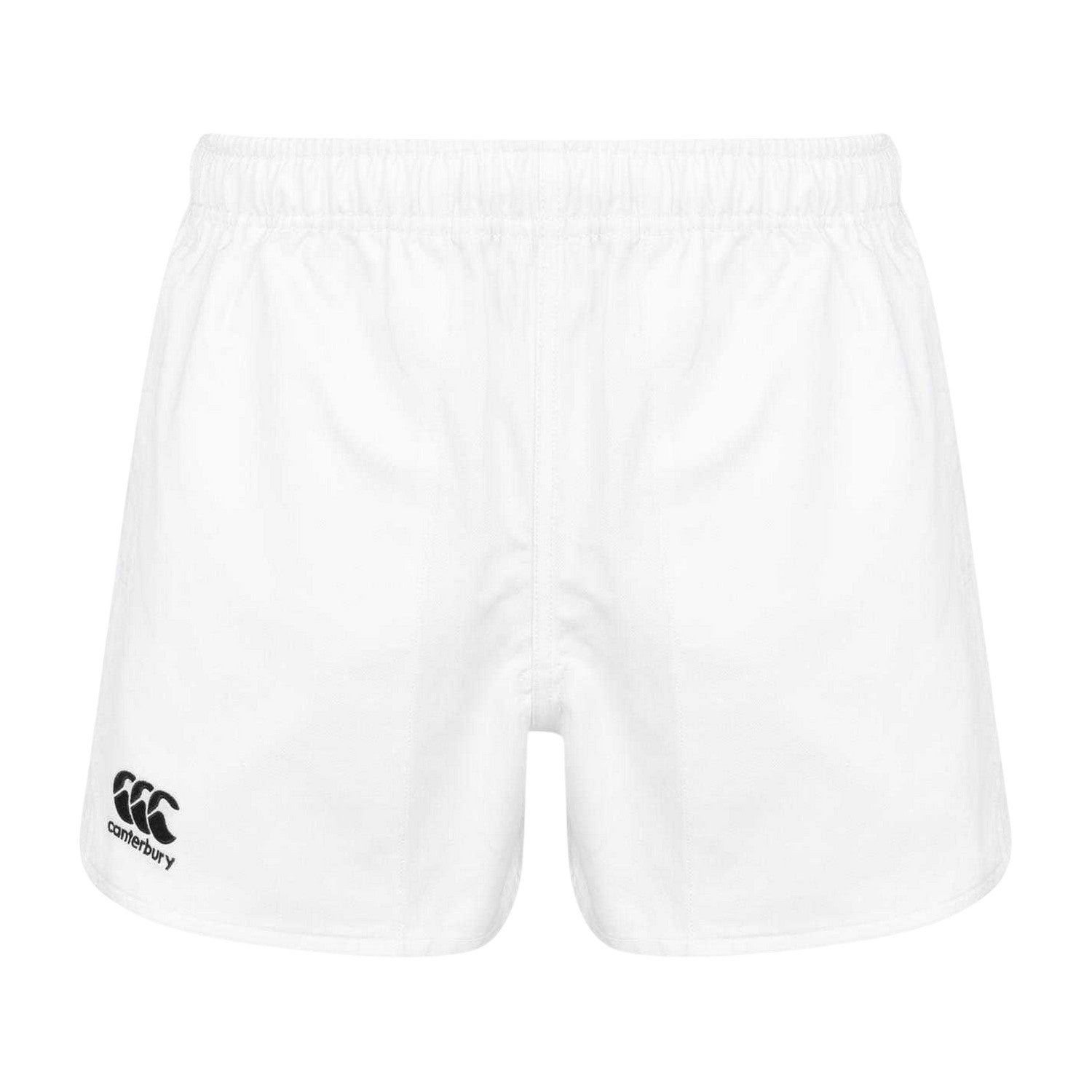 White - Front - Canterbury Mens Logo Rugby Shorts