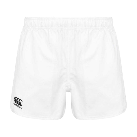 White - Front - Canterbury Mens Logo Rugby Shorts