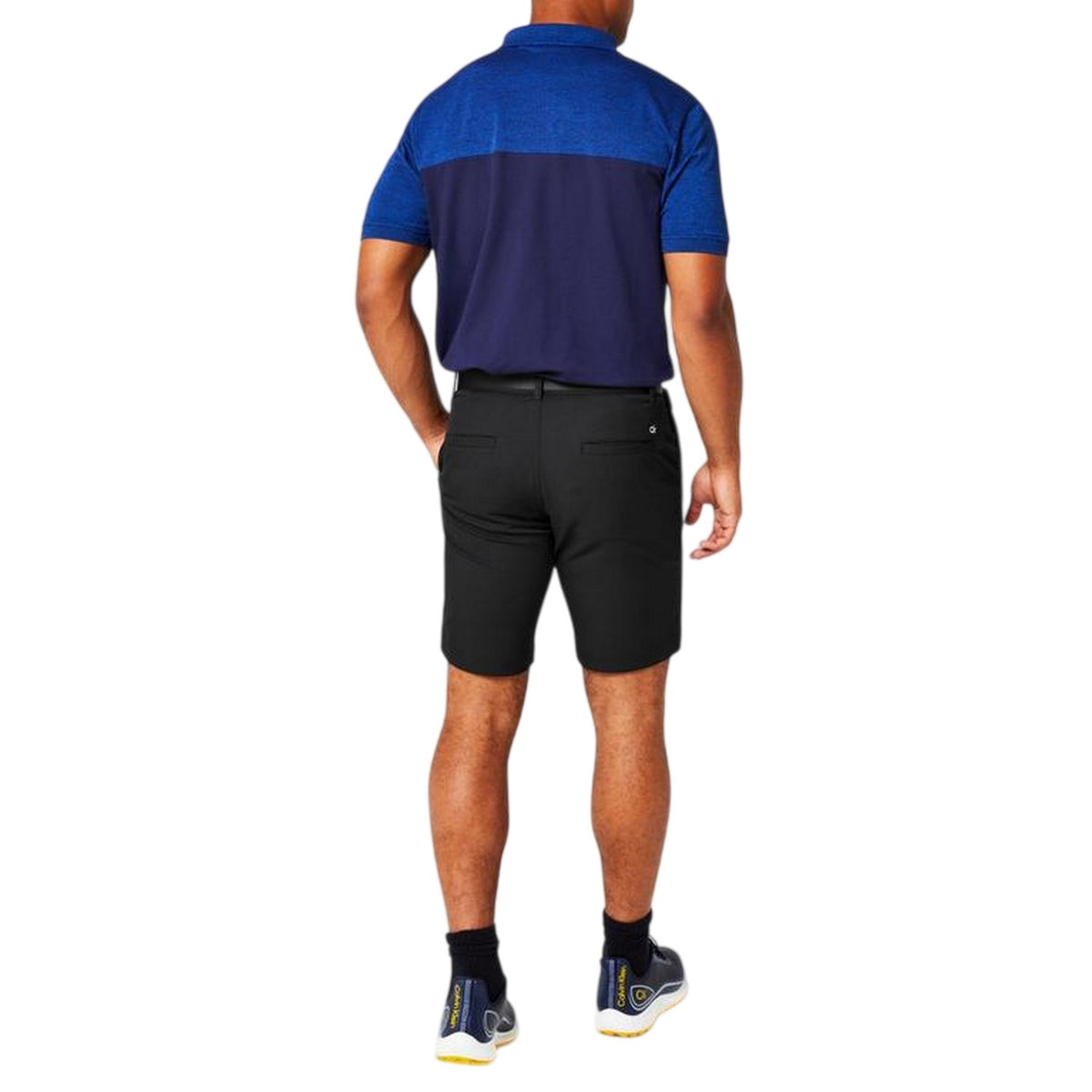 Black - Side - Calvin Klein Mens Bullet Golf Shorts