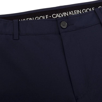 Navy - Side - Calvin Klein Mens Bullet Golf Shorts