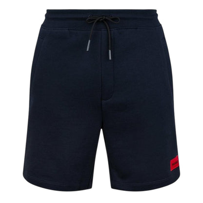 Navy - Front - Hugo Mens Fleece Sweat Shorts