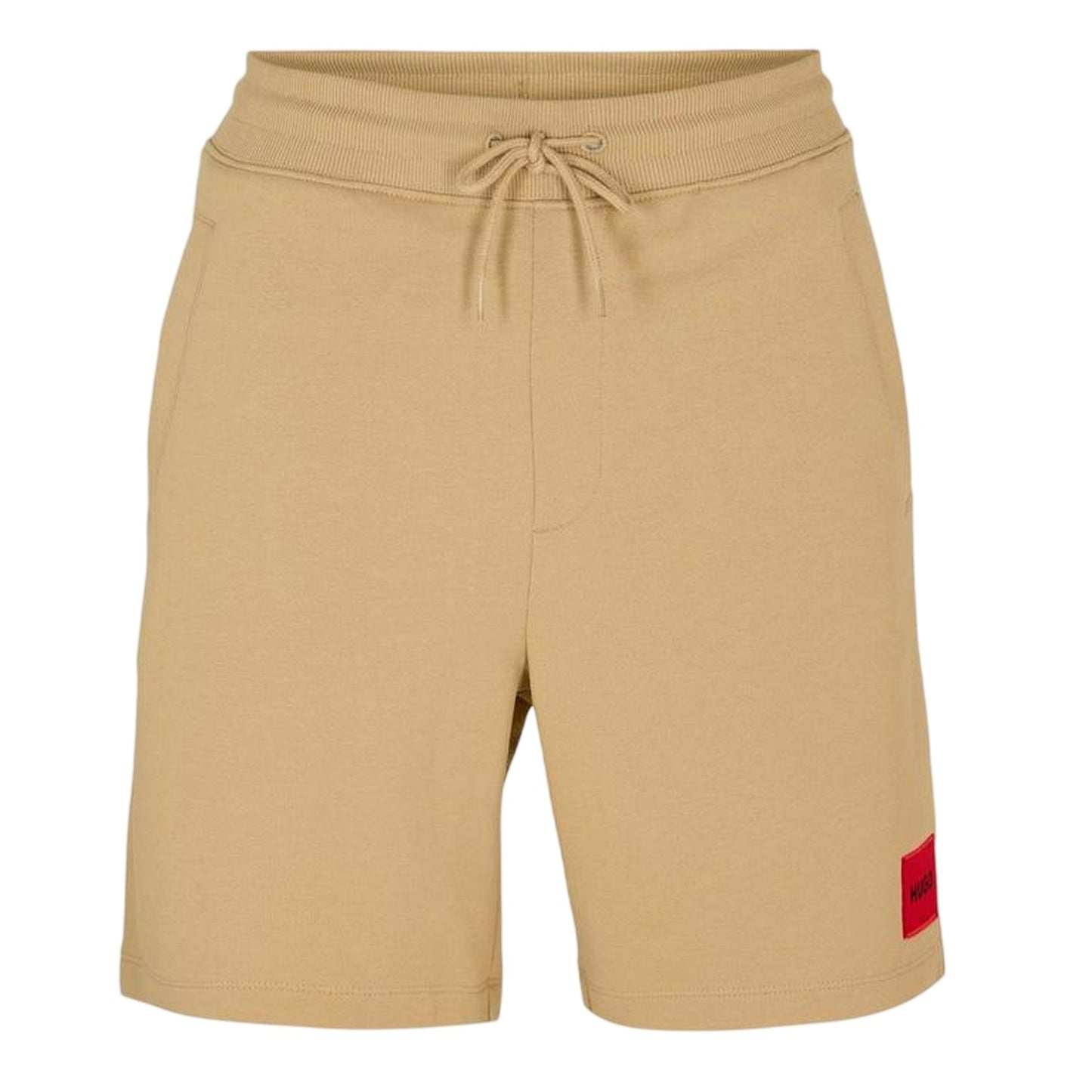 Sand - Front - Hugo Mens Fleece Sweat Shorts