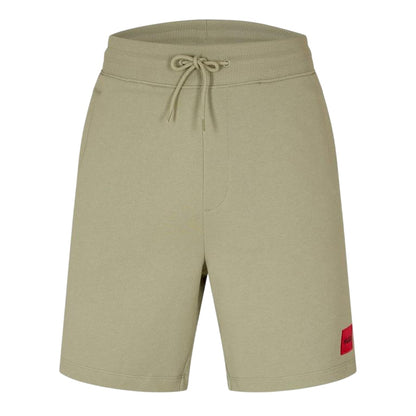 Dark Green - Front - Hugo Mens Fleece Sweat Shorts
