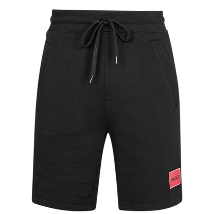 Black - Front - Hugo Mens Fleece Sweat Shorts