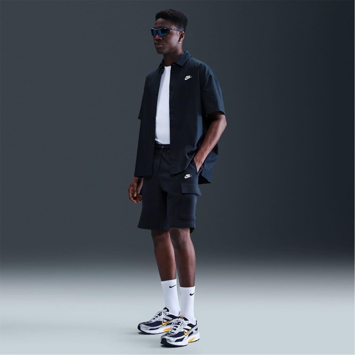 Obsidian Black - Pack Shot - Nike Mens Sportswear Club Cargo Shorts