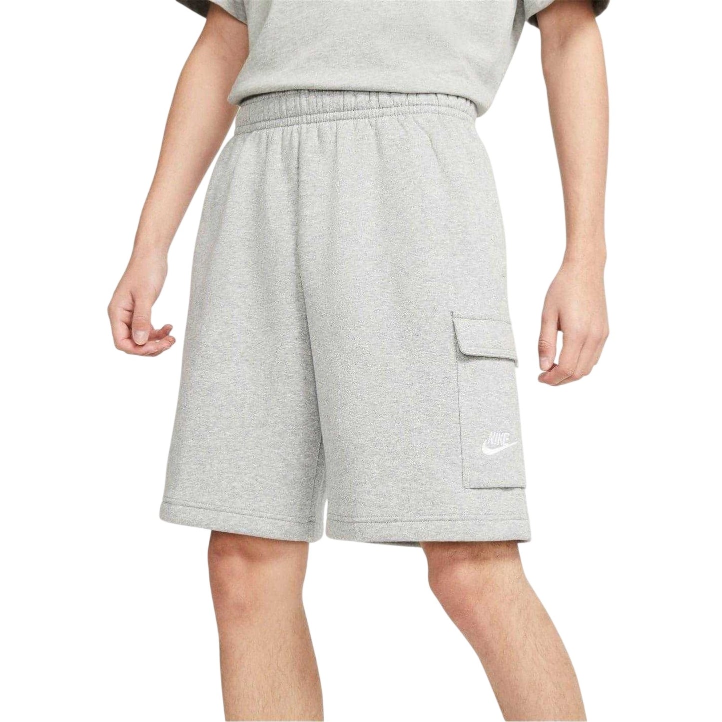 Grey Heather - Front - Nike Mens Sportswear Club Cargo Shorts