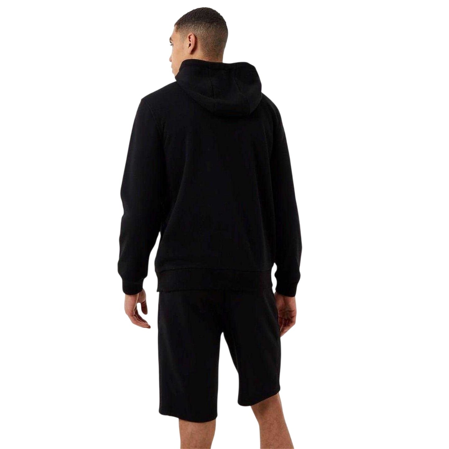 Black - Back - Everlast Mens Premium Full Zip Hoodie