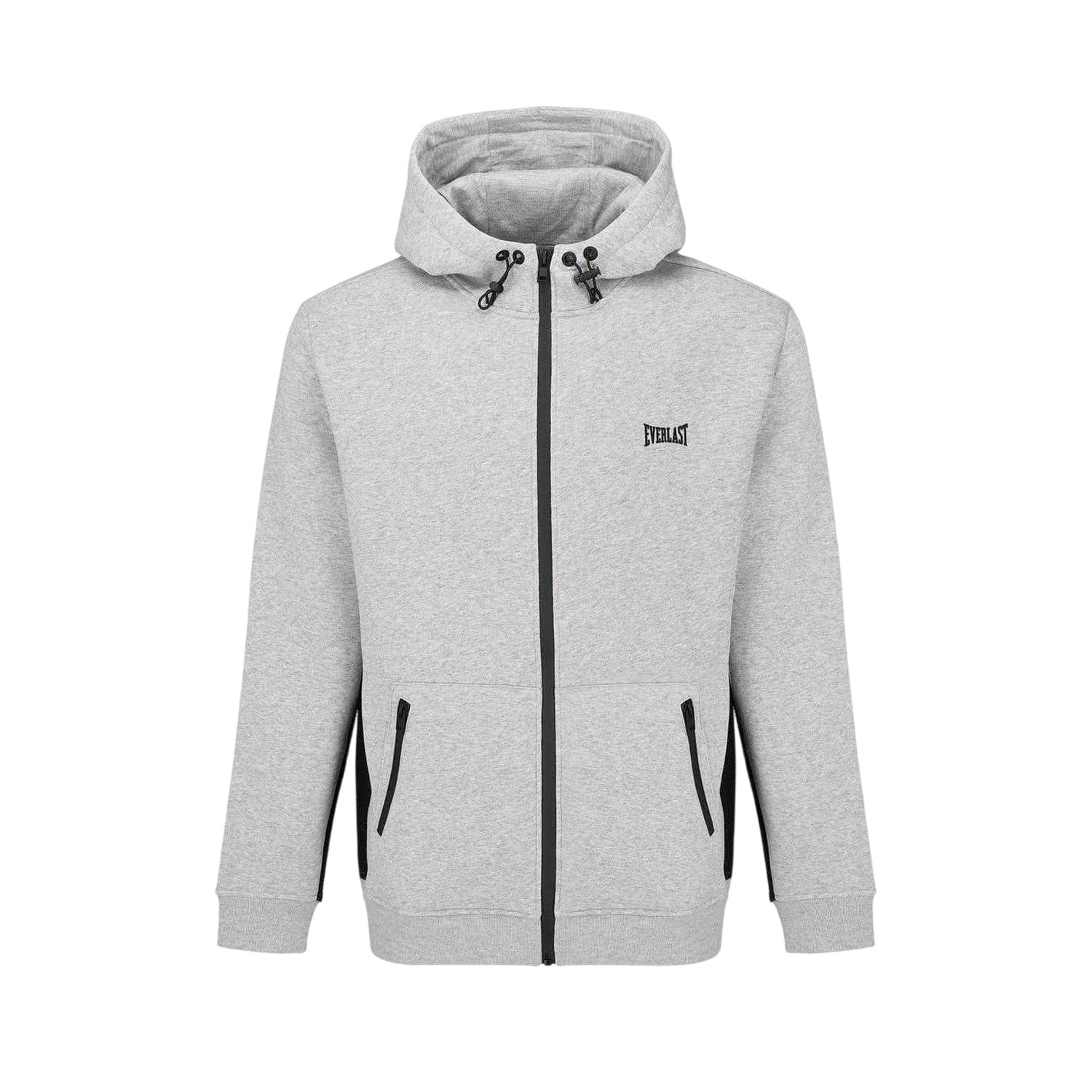 Grey Marl - Front - Everlast Mens Premium Full Zip Hoodie