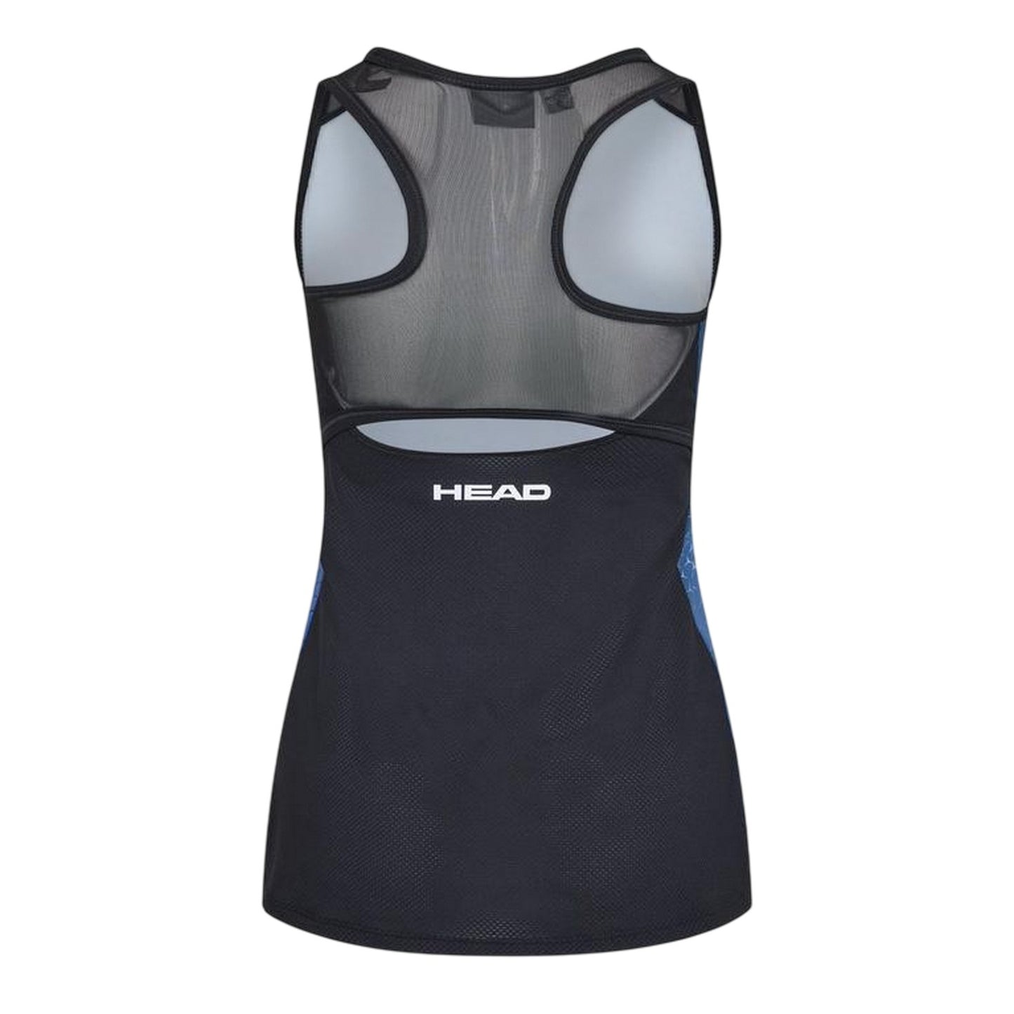 Blue - Back - Head Womens-Ladies Y Slim Tank Top