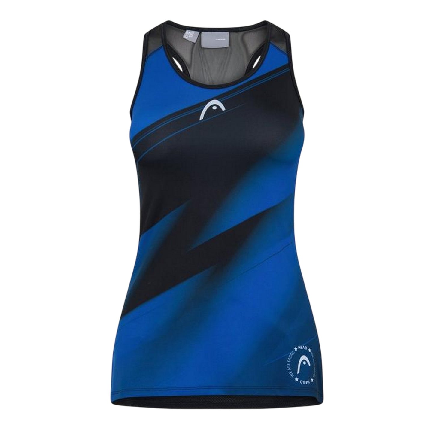 Blue-Black - Front - Head Womens-Ladies Y Slim Tank Top