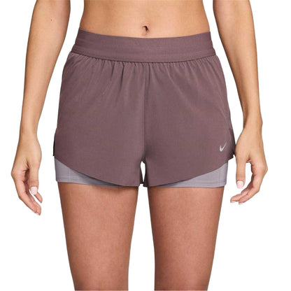 Tattoo-Violet - Front - Nike Womens-Ladies FIT Swift 2 in 1 Running Shorts