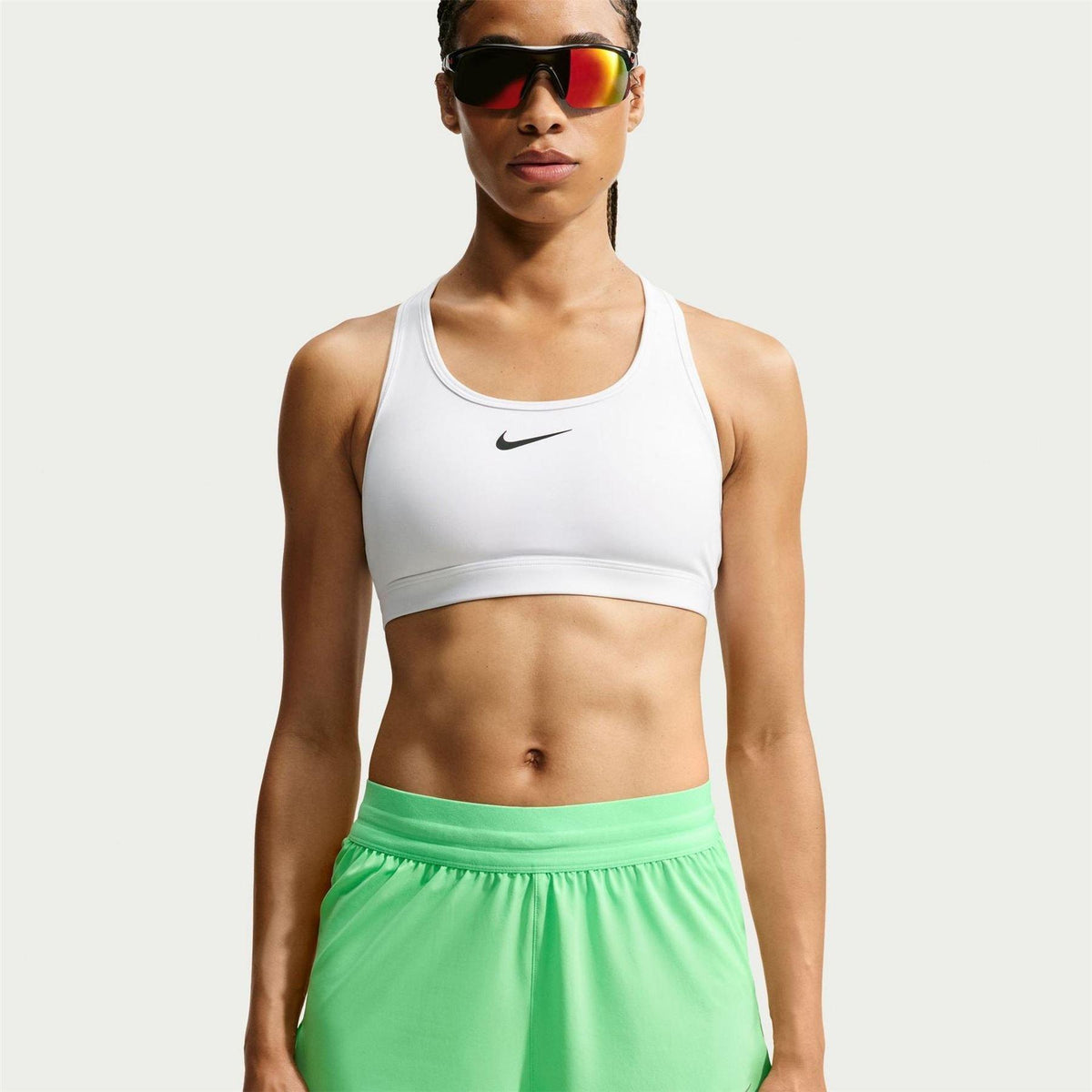 Illusion Green - Lifestyle - Nike Womens-Ladies FIT Swift 2 in 1 Running Shorts