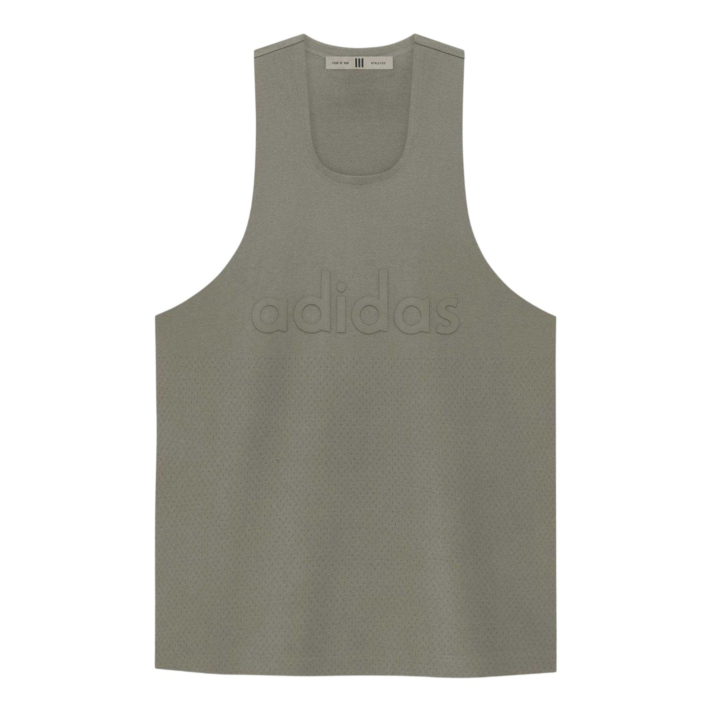 Clay - Front - Adidas Mens Fear of God Athletics Tank Tap