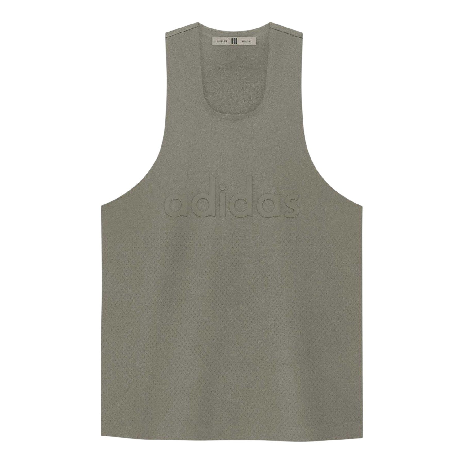 Clay - Front - Adidas Mens Fear of God Athletics Tank Tap
