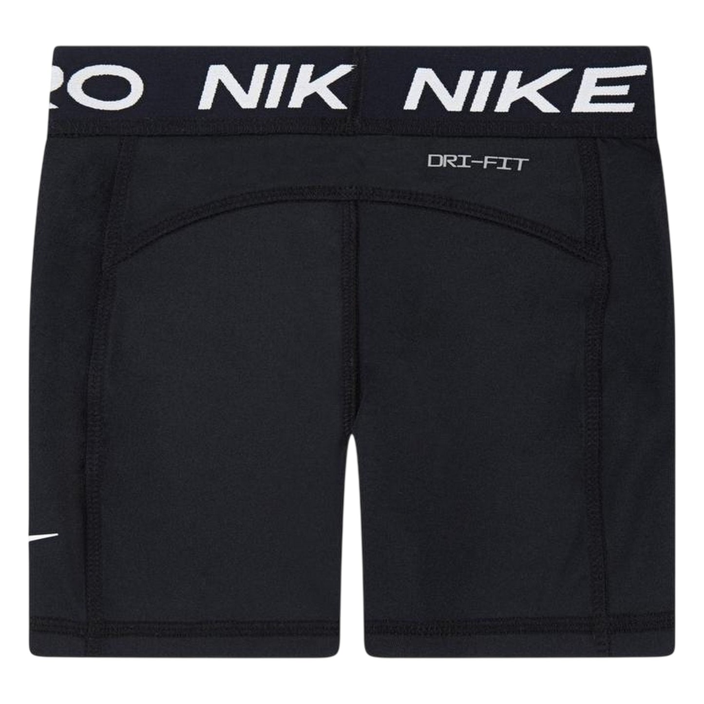 Black - Back - Nike Girls Pro Athletic Compression Shorts