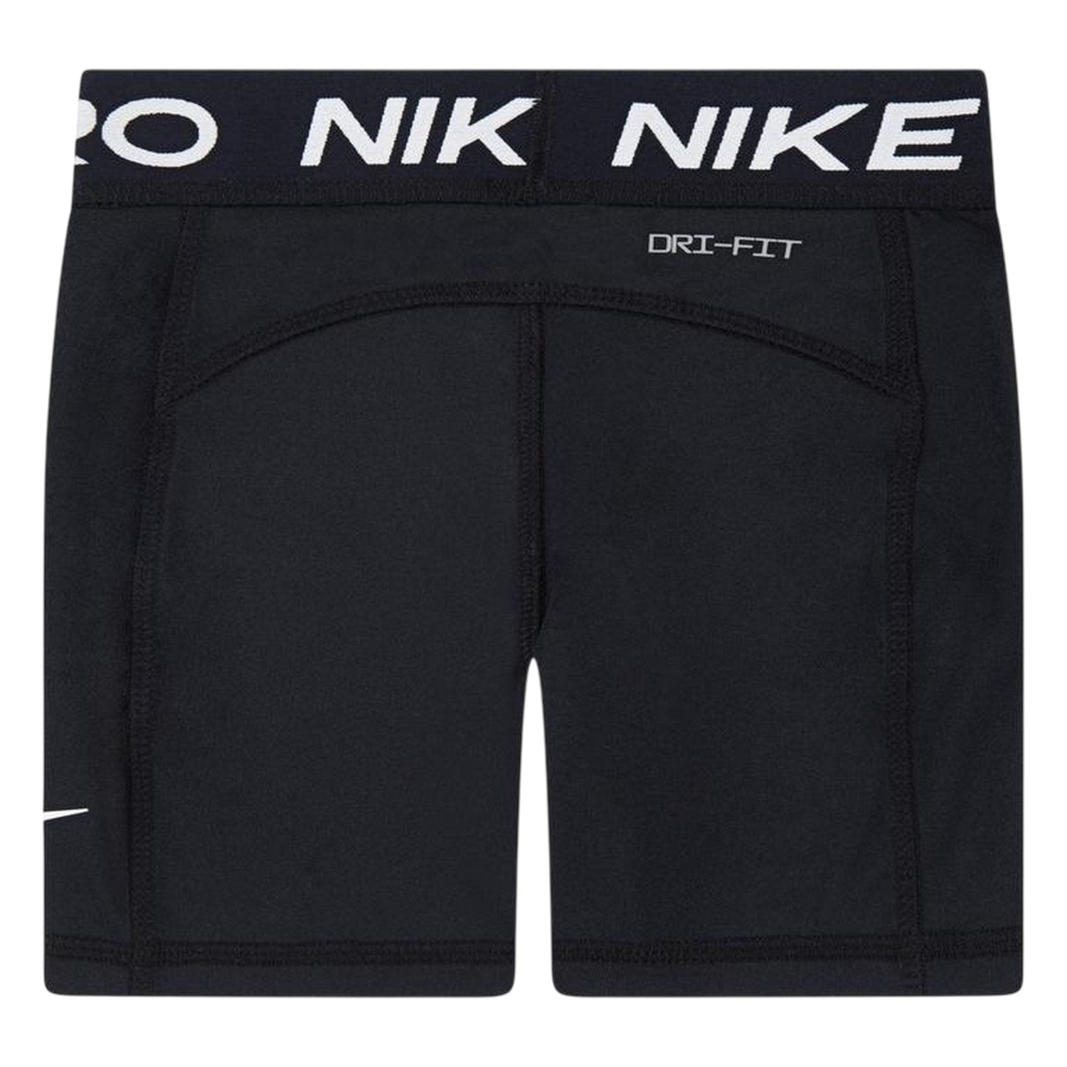Black - Back - Nike Girls Pro Athletic Compression Shorts