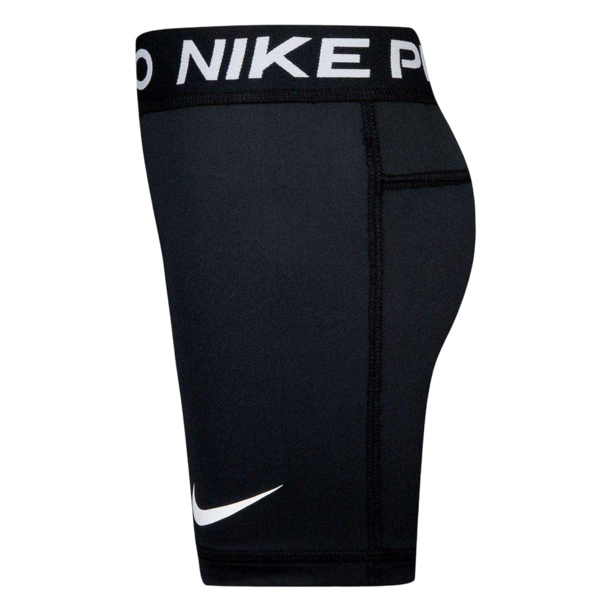 Black - Side - Nike Girls Pro Athletic Compression Shorts