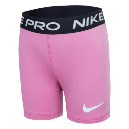 Flamingo Pink - Front - Nike Girls Pro Athletic Compression Shorts