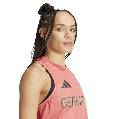 Scarlet - Side - Adidas Womens-Ladies Germany Tank Top
