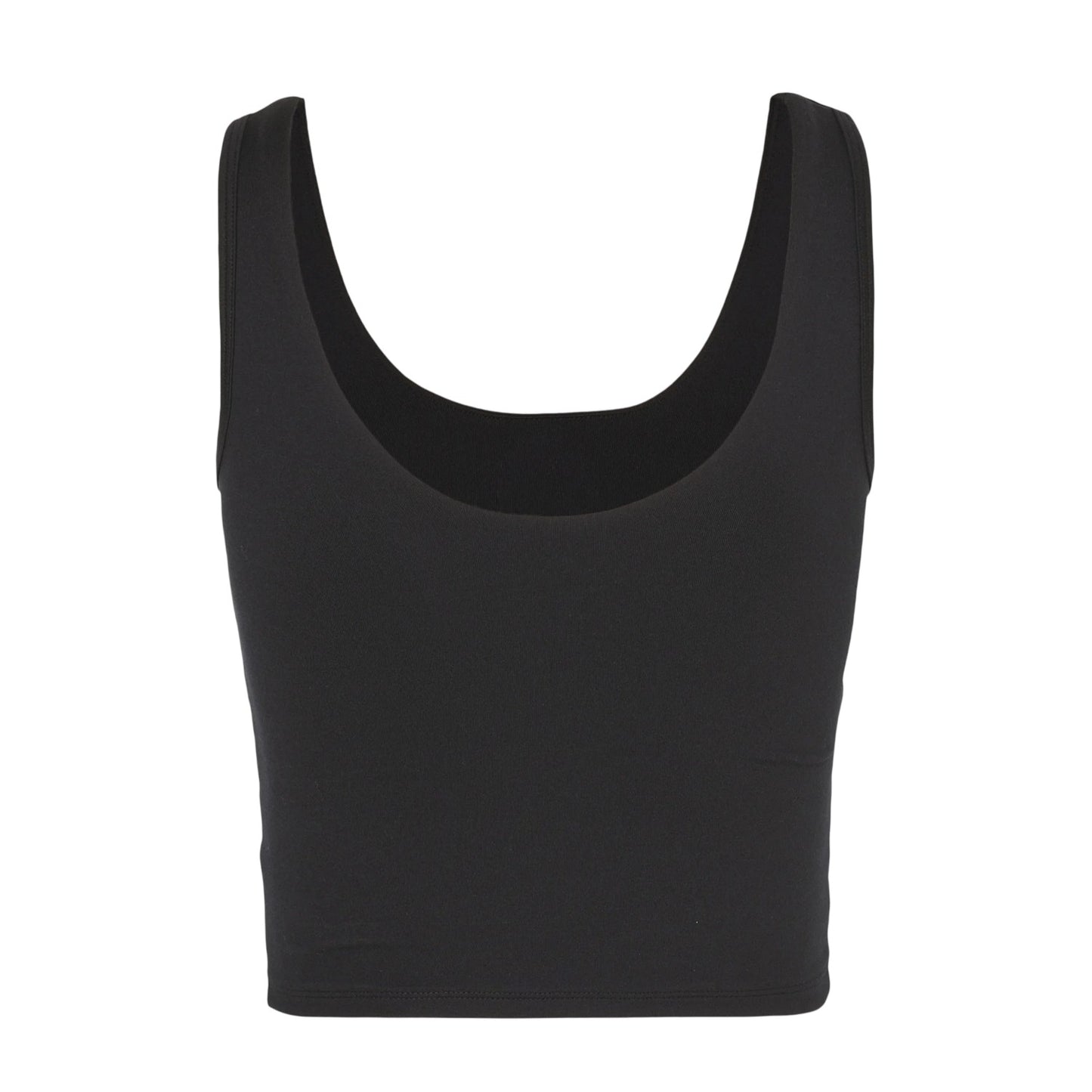 Black - Back - Under Armour Womens-Ladies Motion Performance Cropped Vest Top