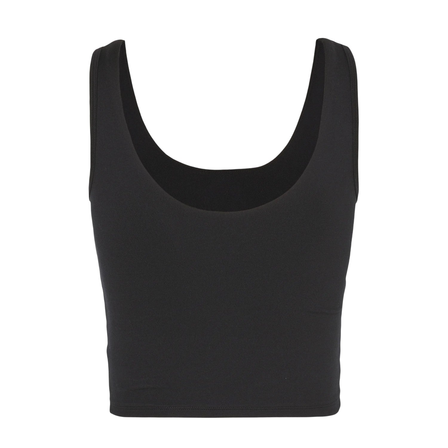 Black - Back - Under Armour Womens-Ladies Motion Performance Cropped Vest Top