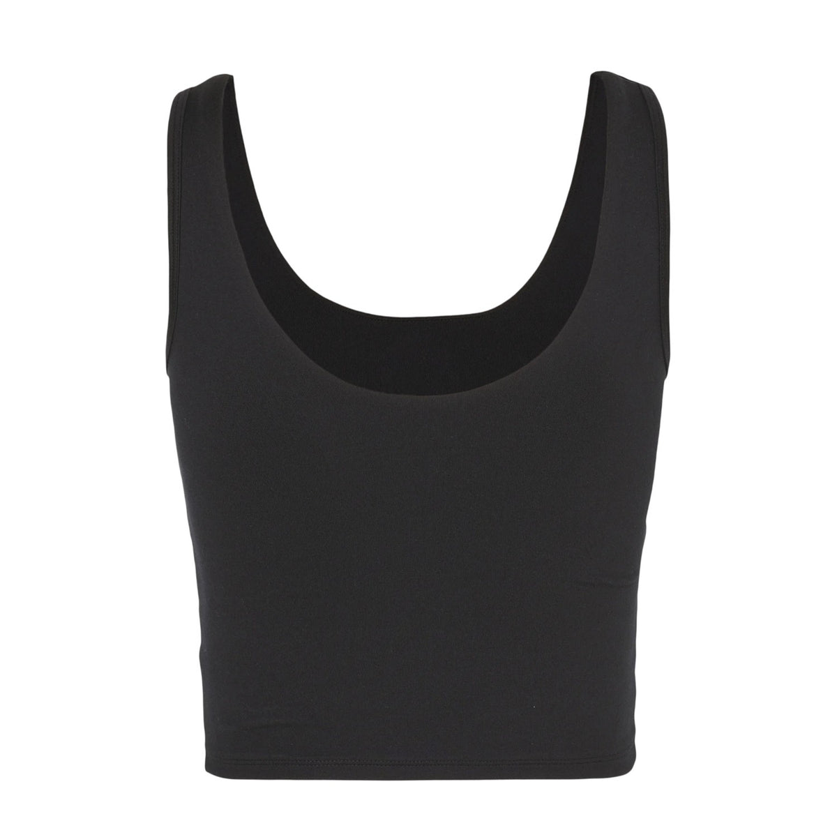 Black - Back - Under Armour Womens-Ladies Motion Performance Cropped Vest Top