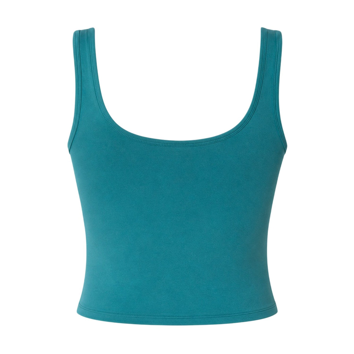 Green - Back - Under Armour Womens-Ladies Motion Performance Cropped Vest Top