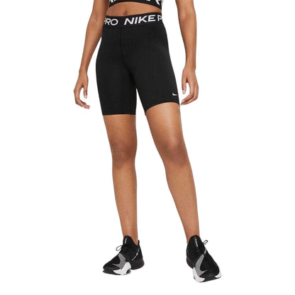 Black - Side - Nike Womens-Ladies Pro 365 High Rise Cycling Shorts