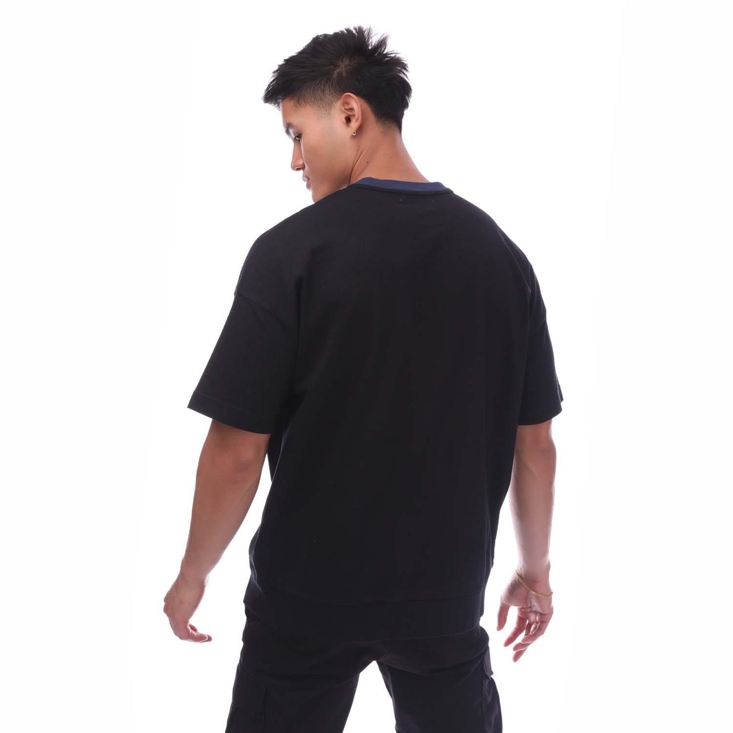 Black-White - Back - Ambush Mens Varsity T-Shirt