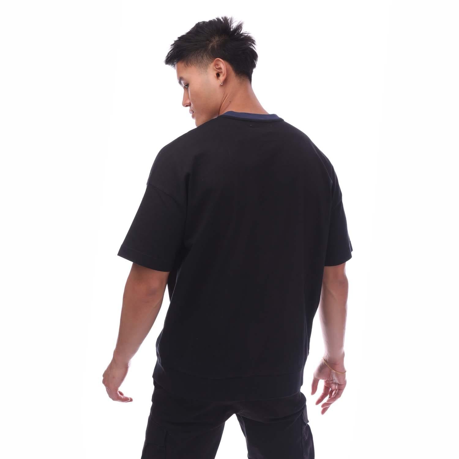 Black-White - Back - Ambush Mens Varsity T-Shirt