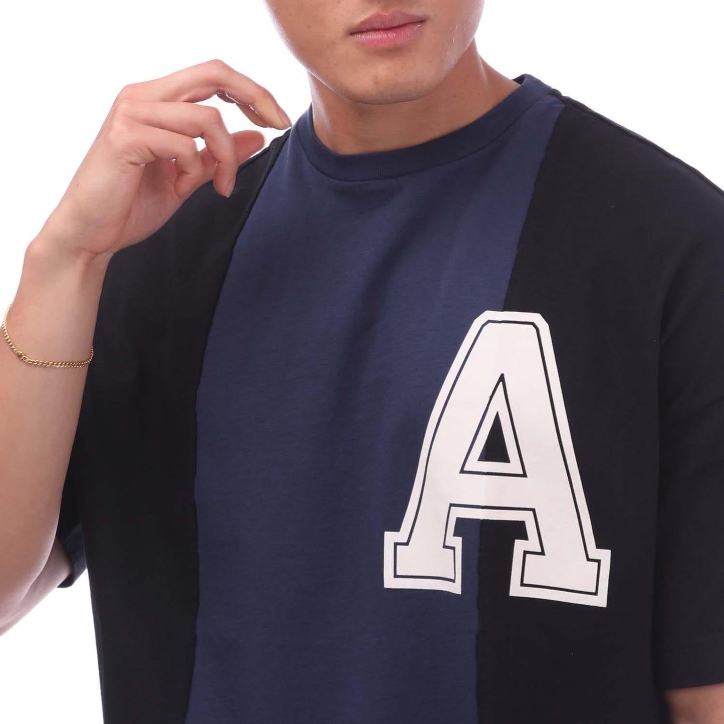 Black-White - Side - Ambush Mens Varsity T-Shirt
