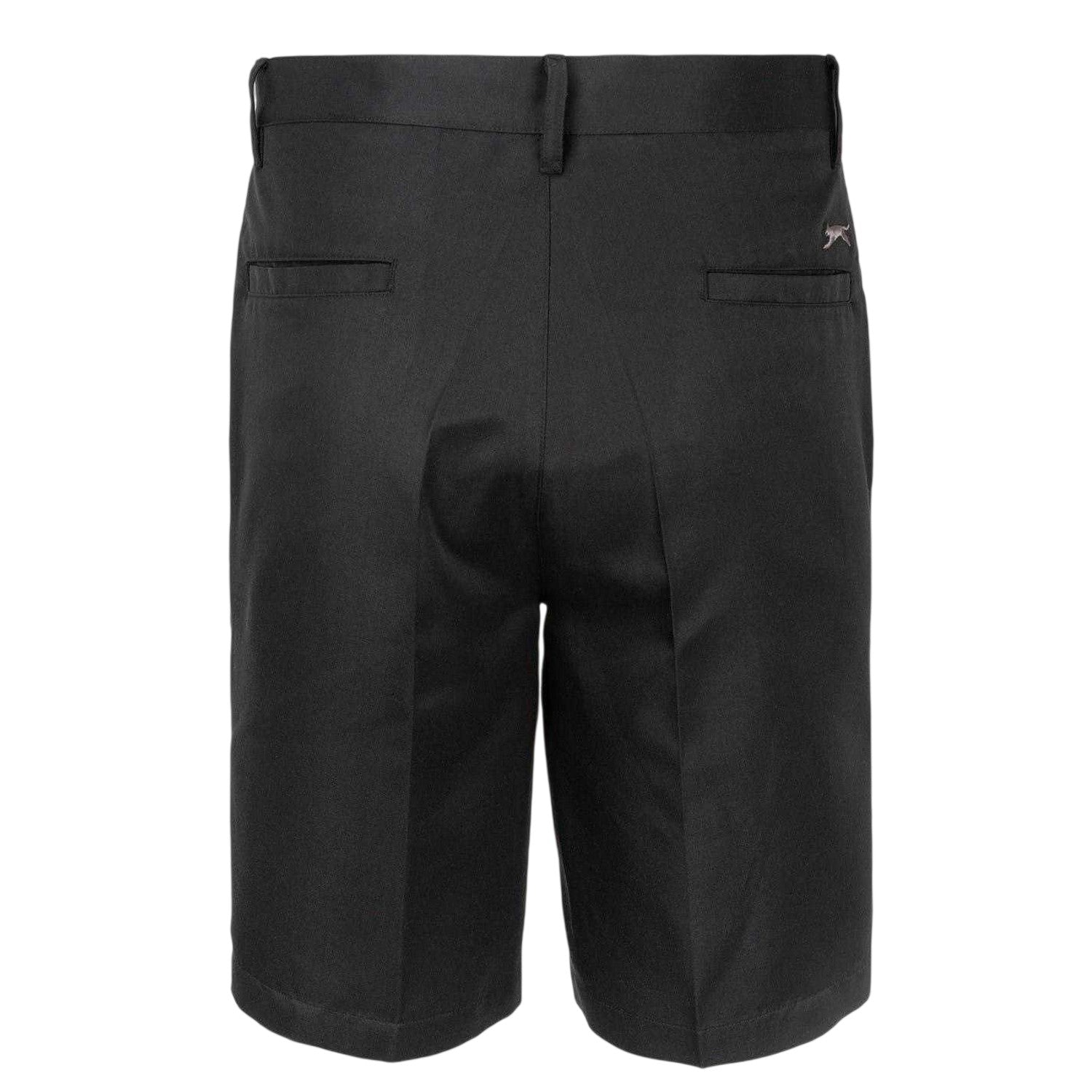 Black - Back - Slazenger Mens Polyester Shorts