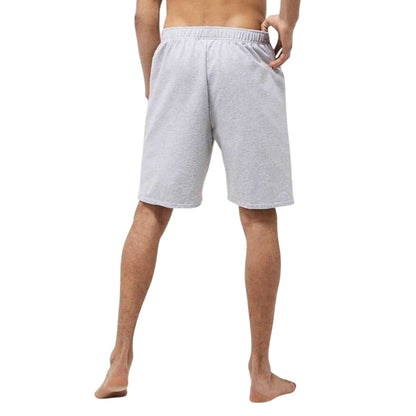 Grey - Back - Lacoste Mens Bw Jersey Logo Shorts