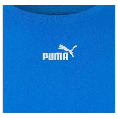 Blue - Side - Puma Womens-Ladies Logo T-Shirt