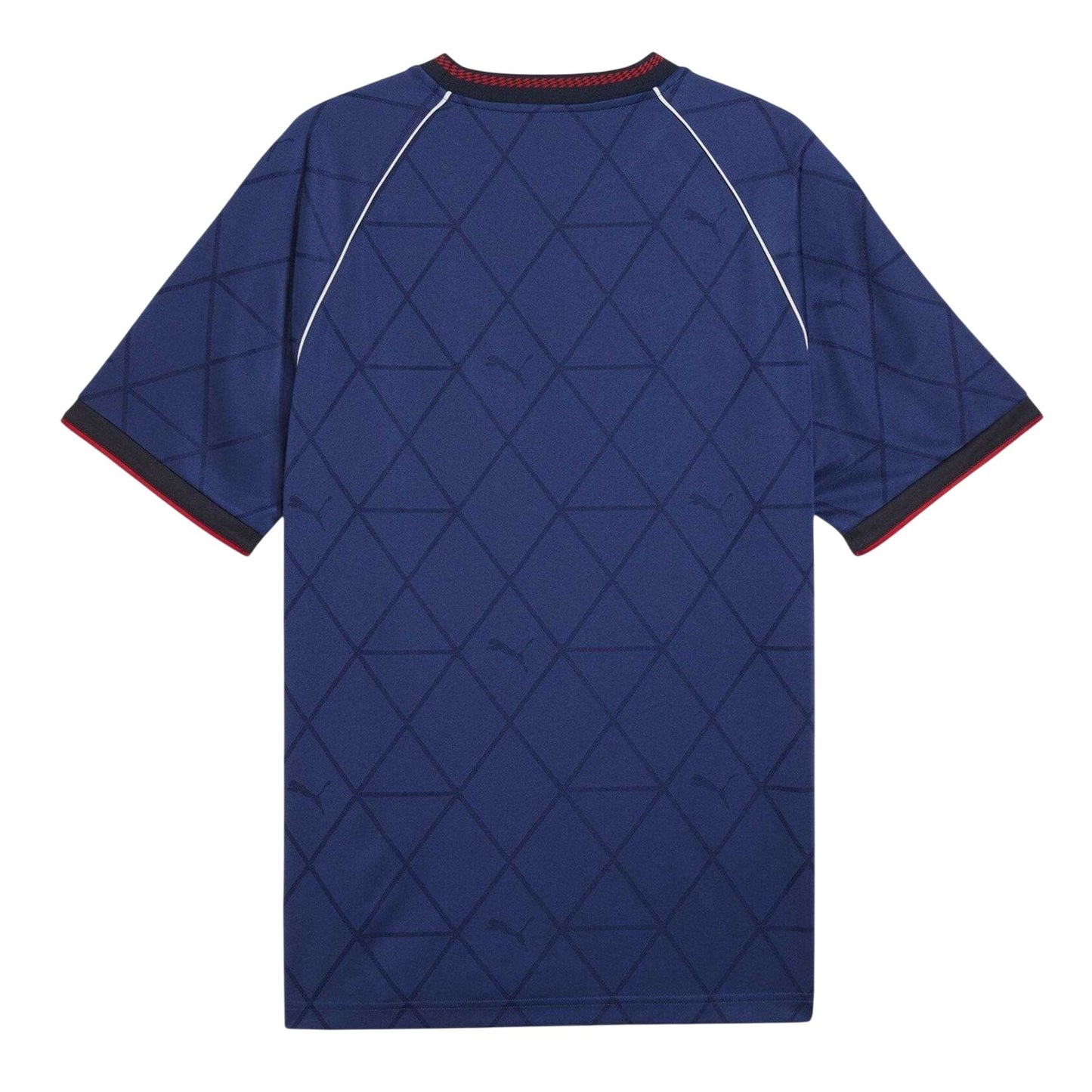 Blue Jewel - Back - Puma Mens Geometric Pattern Sport T-Shirt
