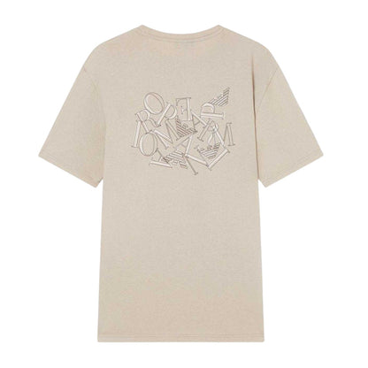 Taupe-Stone - Back - Emporio Armani EA7 Mens T-Shirt
