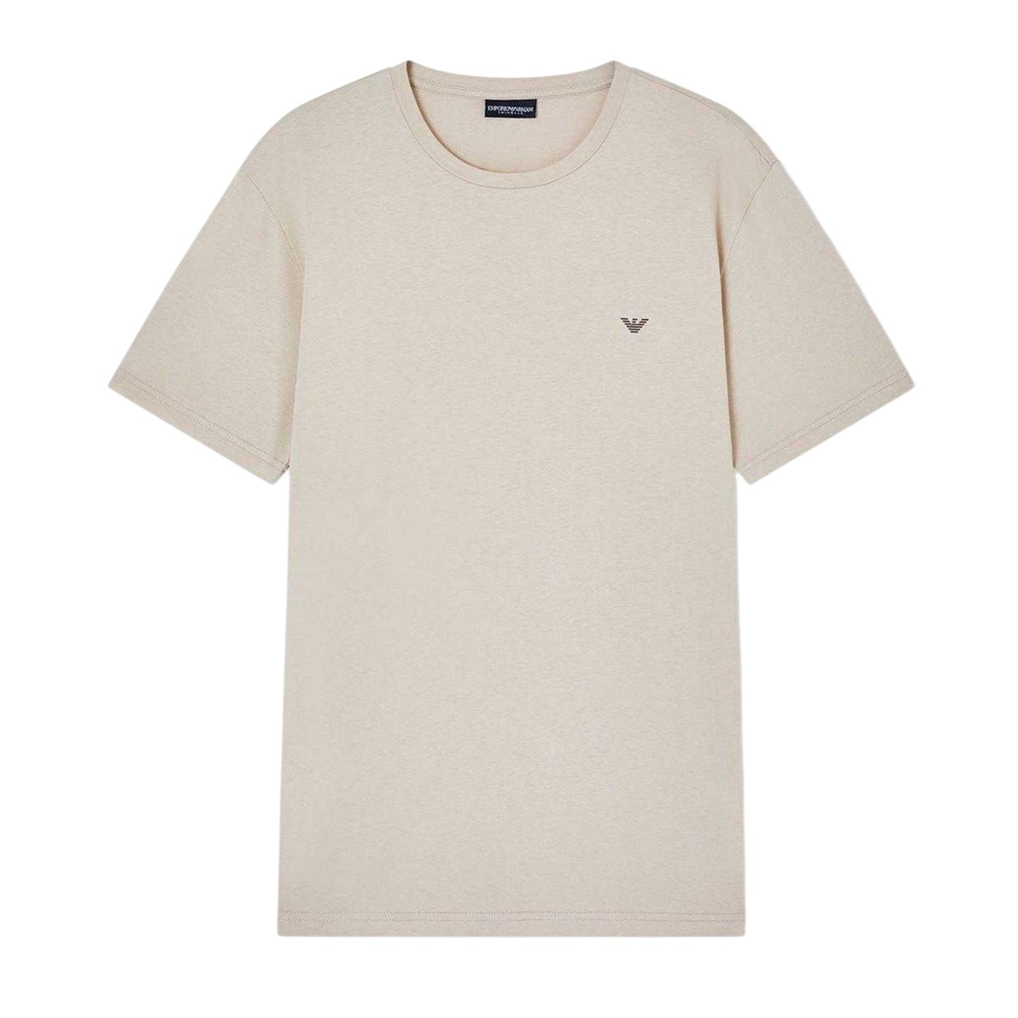 Taupe-Stone - Front - Emporio Armani EA7 Mens T-Shirt