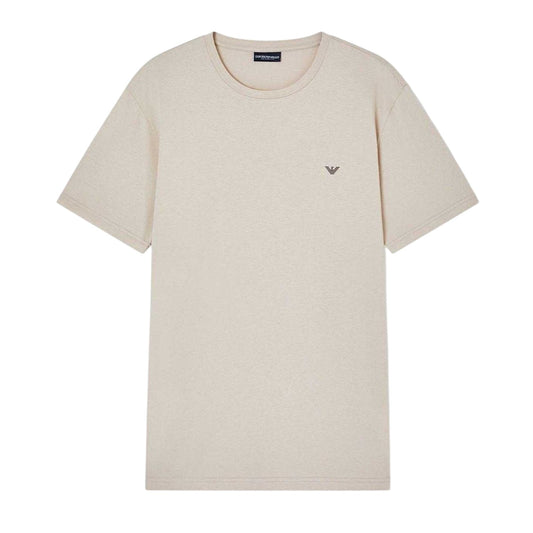 Taupe-Stone - Front - Emporio Armani EA7 Mens T-Shirt