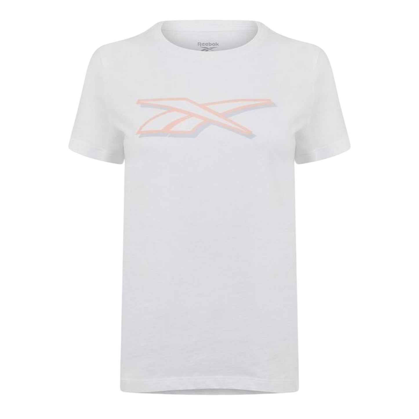 White - Front - Reebok Womens-Ladies Logo Regular T-Shirt