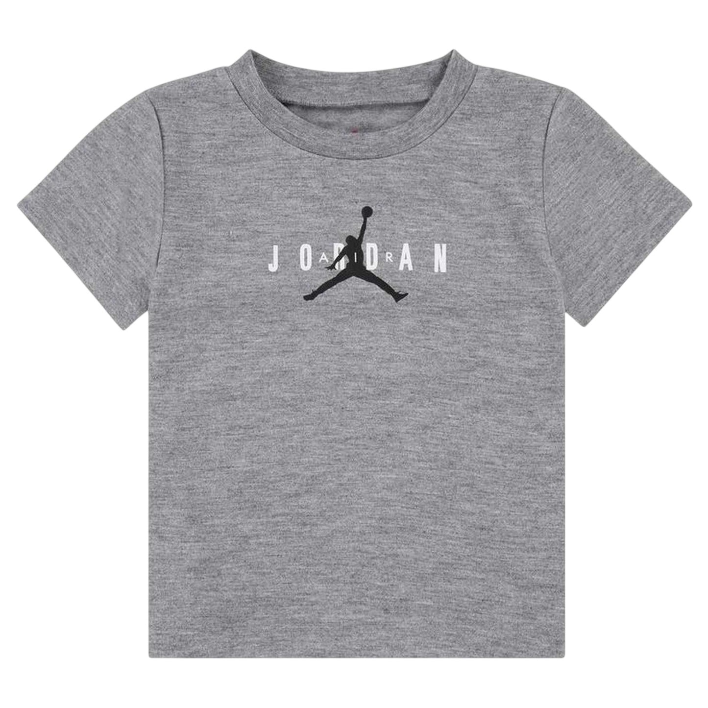 Carbon Heather - Front - Nike Childrens-Kids Air Jordan Big Logo T-Shirt