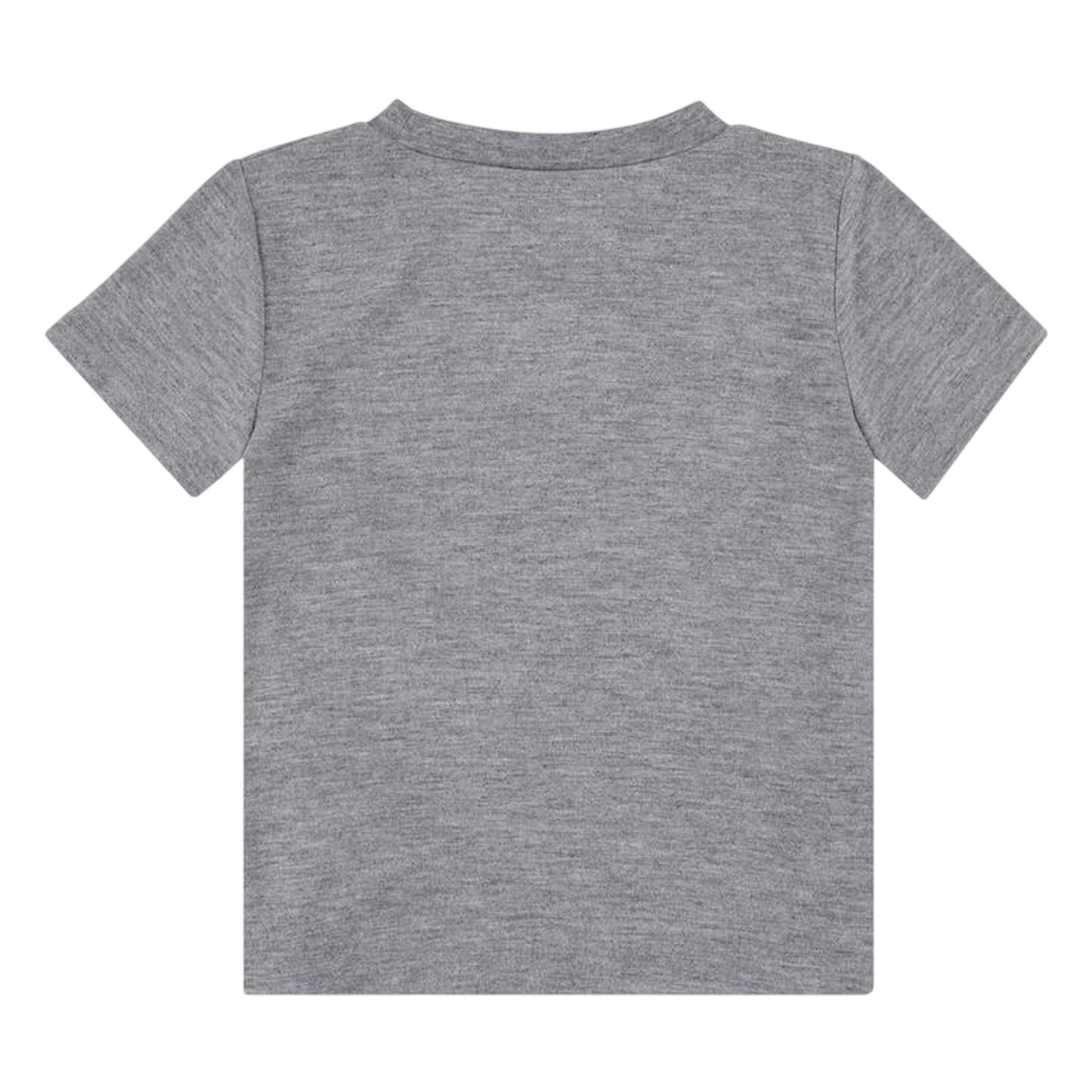Carbon Heather - Back - Nike Childrens-Kids Air Jordan Big Logo T-Shirt