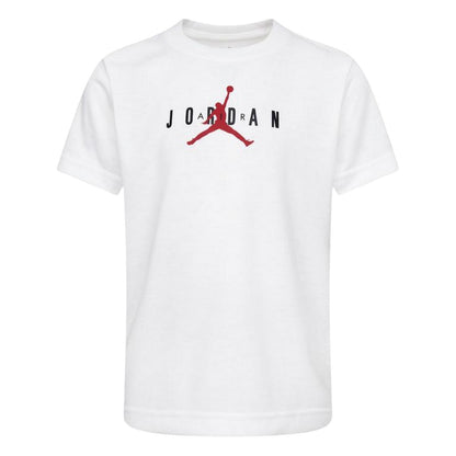 White - Front - Nike Childrens-Kids Air Jordan Big Logo T-Shirt