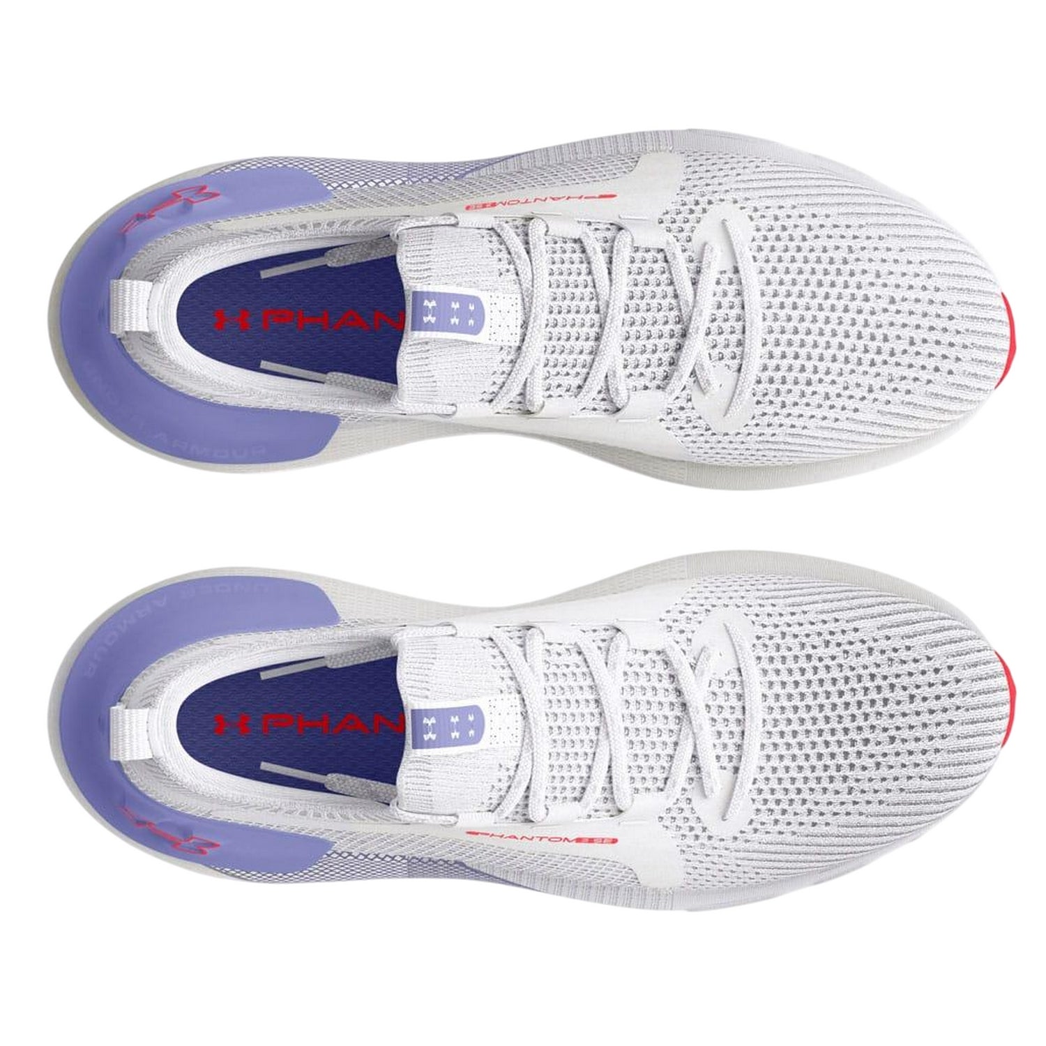 White - Pack Shot - Under Armour Womens-Ladies Hovr Phantom 3 SE Running Shoes
