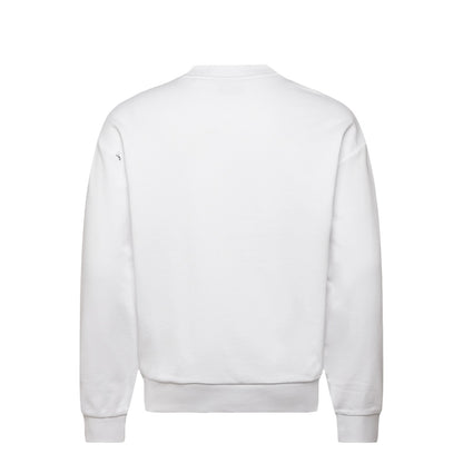 White - Back - Hugo Mens Logo Crew Neck Sweatshirt