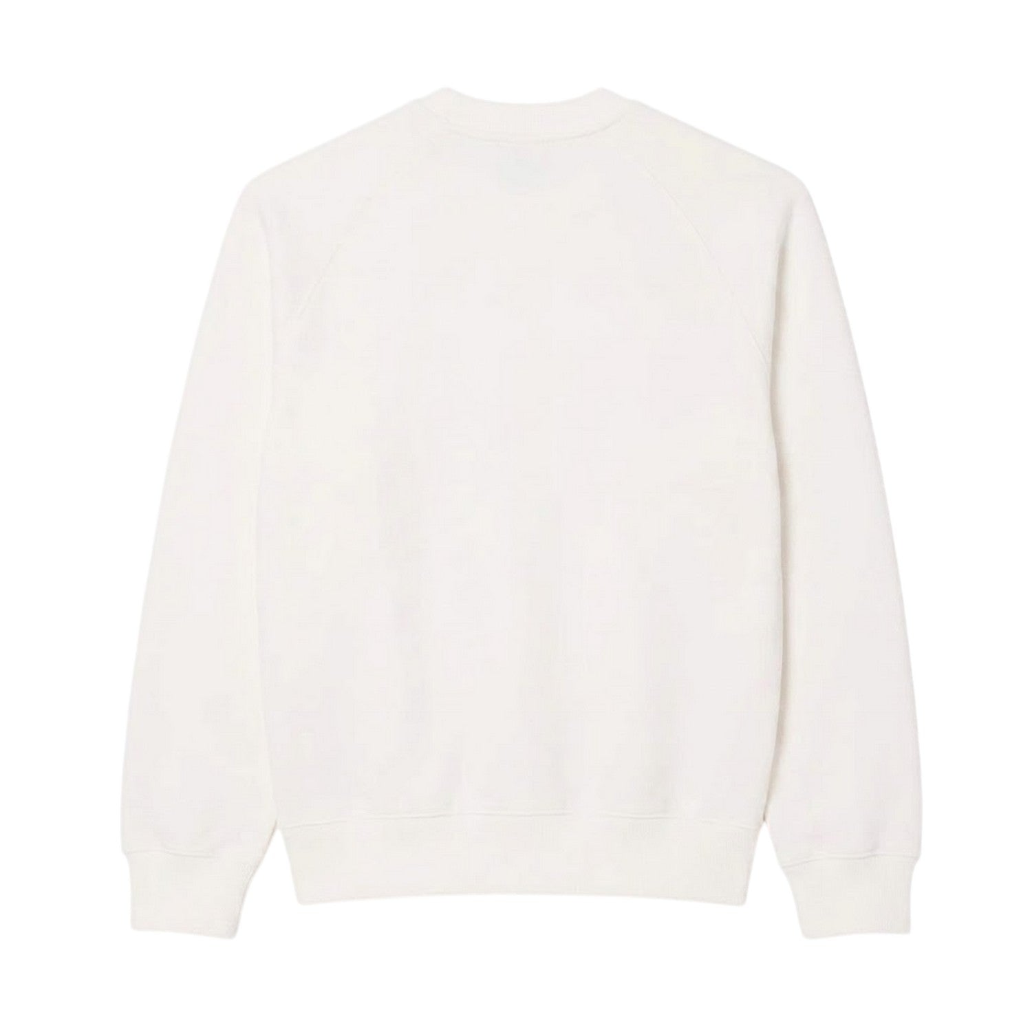 Cream - Back - Lacoste Mens Patent Print Pique Sweatshirt