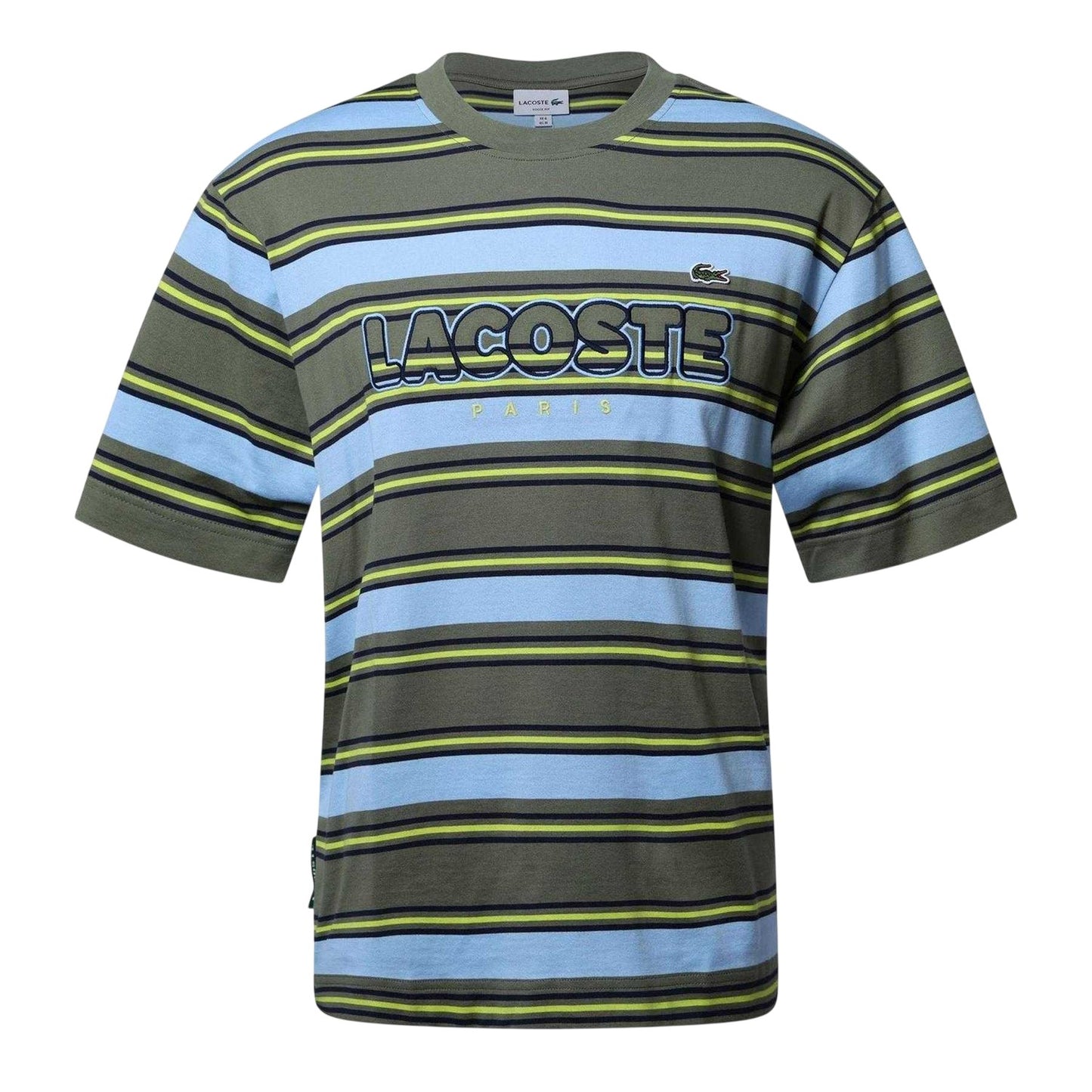 Khaki Green - Front - Lacoste Mens Cotton Short-Sleeved T-Shirt