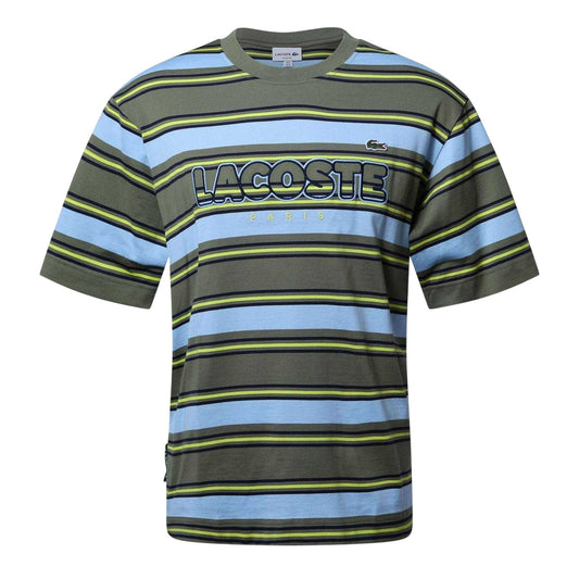 Khaki Green - Front - Lacoste Mens Cotton Short-Sleeved T-Shirt