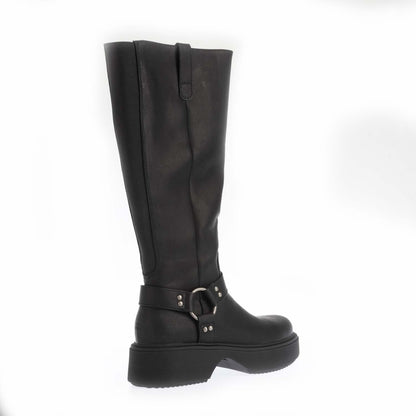 Black - Back - Rocket Dog Womens-Ladies Becca Platform Knee-High Boots