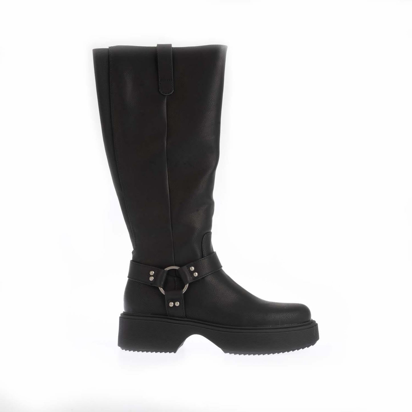 Black - Side - Rocket Dog Womens-Ladies Becca Platform Knee-High Boots